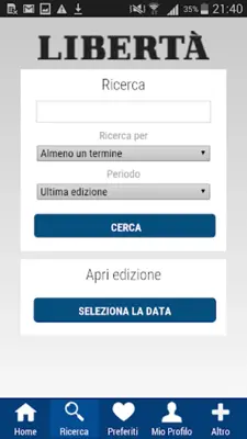 Libertà Edicola digitale android App screenshot 1